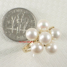 Load image into Gallery viewer, 3098900-14k-Yellow-Solid-Gold-Cultured-Pearl-Cocktail-Ring