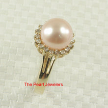 Load image into Gallery viewer, 3099102-14kt-YG-Pink-Cultured-Pearl-Diamonds-Cocktail-Tradition-Ring