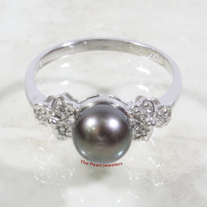 3099926-14k-White-Gold-Black-Pearl-Diamonds-Solitaire-Accents-Ring