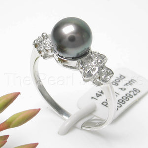 3099926-14k-White-Gold-Black-Pearl-Diamonds-Solitaire-Accents-Ring