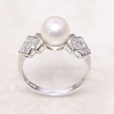 3099955-14k-Solid-White-Gold-AAA-White-Pearl-Diamonds-Cocktail-Ring