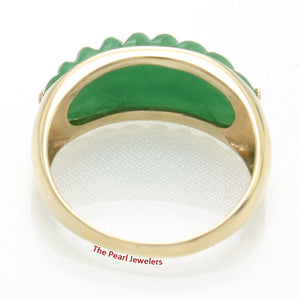 3100053-14k-Yellow-Gold-Beautiful-Carved-Elegant-Twisted-Dome-Green-Jade-Ring
