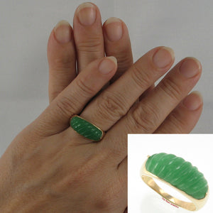 3100053-14k-Yellow-Gold-Beautiful-Carved-Elegant-Twisted-Dome-Green-Jade-Ring