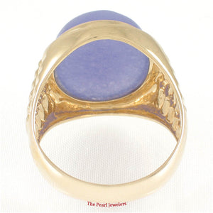 3100372-14k-Yellow-Gold-Cabochon-Lavender-Jade-Man’s-Ring