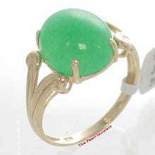 Load image into Gallery viewer, 3100383-14k-Yellow-Gold-Cabochon-Cut-Oval-Green-Jade-Ring