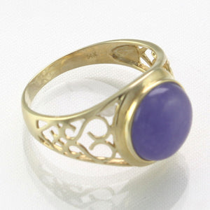 3100402-14k-Yellow-Gold-Dome-Lavender-Jade-Solitaire-Ring