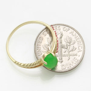 3100423-Simple-Elegant-14k-YG-Cabochon-Oval-Green-Solitaire-Jade-Rings