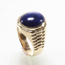 Load image into Gallery viewer, 3130046-14k-Yellow-Gold-Cabochons-Natural-Blue-Lapis-Solitaire-Ring