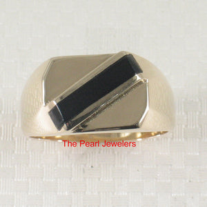 3130051-14k-Yellow-Gold-Asymmetric-Stripe-Black-Onyx-Unique-Design-Ring
