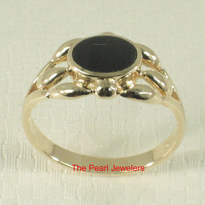 3130081-14k-Yellow-Gold-Ring-Genuine-Black-Onyx-Flush-Surface-Ring