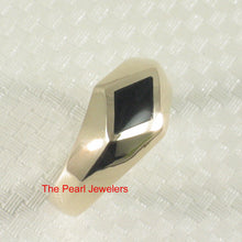 Load image into Gallery viewer, 3130131-Elegance-Simplicity-14k-Yellow-Gold-Black-Onyx-Solitaire-Ring