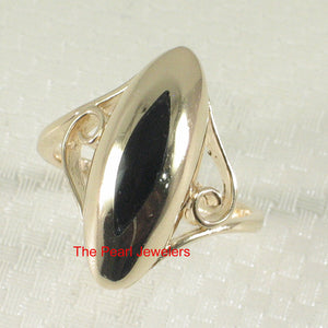3130161-14k-YG-Marquise-Black-Onyx-Elegance-Simplicity-Solitaire-Ring