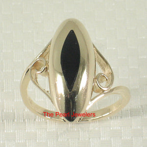 3130161-14k-YG-Marquise-Black-Onyx-Elegance-Simplicity-Solitaire-Ring