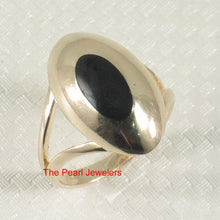 Load image into Gallery viewer, 3130201-14k-Yellow-Gold-Crafted-Genuine-Black-Onyx-Solitaire-Ring