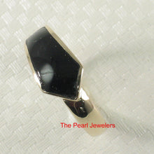 Load image into Gallery viewer, 3130401-14k-Yellow-Gold-Arrow-Shaped-Genuine-Black-Onyx-Band-Ring