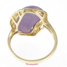 Load image into Gallery viewer, 3187502-14k-Yellow-Gold-Diamonds-Cabochon-Cut-Lavender-Jade-Cocktail-Ring