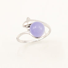 Load image into Gallery viewer, 3199837-14k-White-Solid-Gold-Lavender-Jade-Ring