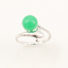 Load image into Gallery viewer, 3199838-14k-White-Solid-Gold-Green-Jade-Ring