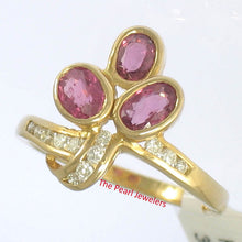 Load image into Gallery viewer, 3200032-18k-Solid-Yellow-Gold-Genuine-Diamonds-Heirloom-Red-Ruby-Cocktail-Ring