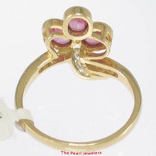 Load image into Gallery viewer, 3200032-18k-Solid-Yellow-Gold-Genuine-Diamonds-Heirloom-Red-Ruby-Cocktail-Ring