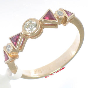 3200072-Beautiful-14k-Yellow-Solid-Gold-Diamonds-Trilliant-Red-Ruby-Band-Ring