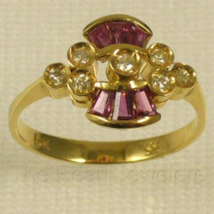 3200102-14k-Gold-Genuine-Diamonds-Baguette-Natural-Red-Ruby-Cocktail-Ring