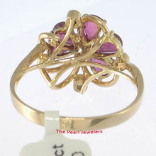 Load image into Gallery viewer, 3200122-14k-Solid-Yellow-Gold-Genuine-Diamonds-Natural-Red-Ruby-Cocktail-Ring