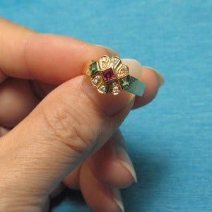 3200144-18k-Yellow-Genuine1Natural-Diamonds-Ruby-Emerald-Bezel-Setting-Band-Ring