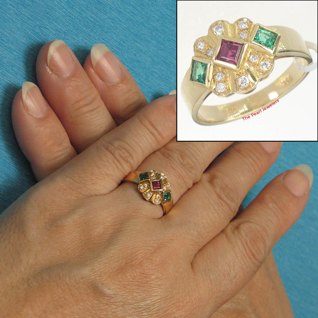 3200144-18k-Yellow-Genuine1Natural-Diamonds-Ruby-Emerald-Bezel-Setting-Band-Ring