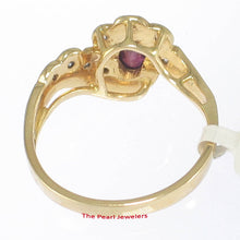 Load image into Gallery viewer, 3200192-Genuine-Natural-Diamond-Ruby-18k-Yellow-Solid-Gold-Ring