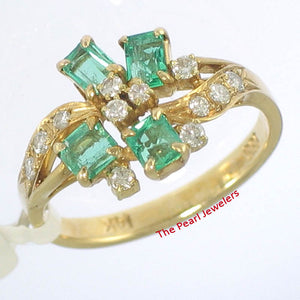 3200203-14k-Solid-Yellow-Genuine-Natural-Diamond-Baguette-Emerald-Cocktail-Ring