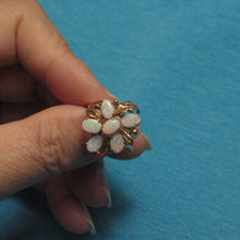 Load image into Gallery viewer, 3200250-14k-Solid-Yellow-Cabochon-Genuine-Opal-Cocktail-Ring