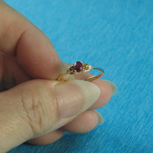 Load image into Gallery viewer, 3200303-14k-Solid-Yellow-Gold-Genuine-Diamonds-Oval-Natural-Red-Ruby-Solitaire-Ring