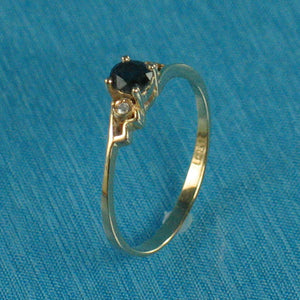 3200312-14k-Solid-Yellow-Gold-Genuine-Diamond-Natural-Blue-Sapphire-Solitaire-Ring