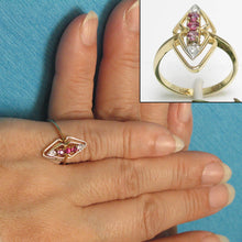 Load image into Gallery viewer, 3200402-14k-Solid-Yellow-Gold-Genuine-Diamond-Natural-Red-Ruby-Cocktail-Ring