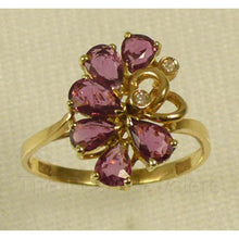 Load image into Gallery viewer, 3200432-14k-Solid-Yellow-Gold-Genuine-Diamond-Natural-Red-Ruby-Cocktail-Ring