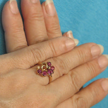 Load image into Gallery viewer, 3200432-14k-Solid-Yellow-Gold-Genuine-Diamond-Natural-Red-Ruby-Cocktail-Ring