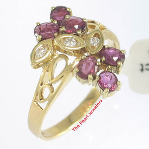 3200632-14kt-Gold-Genuine-Natural-Red-Oval-Ruby-Diamond-Cocktail-Ring