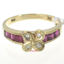Load image into Gallery viewer, 3200662-14k-Solid-Yellow-Gold-Genuine-Diamond-Natural-Red-Ruby-Cocktail-Ring