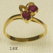 Load image into Gallery viewer, 3200892-18k-Solid-Yellow-Gold-Genuine-Diamond-Natural-Red-Oval-Ruby-Cocktail-Ring