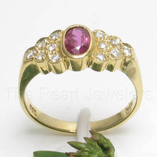 Load image into Gallery viewer, 3200912-18k-Solid-Yellow-Gold-Genuine-Diamond-Natural-Red-Ruby-Solitaire-Ring
