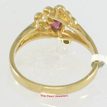 Load image into Gallery viewer, 3200922-Genuine-Diamond-Natural-Red-Ruby-18k-Solid-Yellow-Gold-Cocktail-Ring