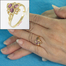 Load image into Gallery viewer, 3200932-18k-Solid-Yellow-Gold-Genuine-Diamond-Natural-Red-Ruby-Cocktail-Ring