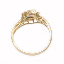Load image into Gallery viewer, 3200942-18k-Solid-Yellow-Gold-Genuine-Diamond-Natural-Red-Ruby-Cocktail-Ring