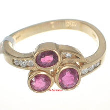 Load image into Gallery viewer, 3200962-14k-Yellow-Solid-Gold-Genuine-Diamond-Natural-Red-Ruby-Cocktail-Ring