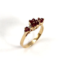 Load image into Gallery viewer, 3200972-Natural-Ruby-Diamond-14k-Yellow-Gold-Cocktail-Ring
