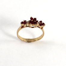 Load image into Gallery viewer, 3200972-Natural-Ruby-Diamond-14k-Yellow-Gold-Cocktail-Ring