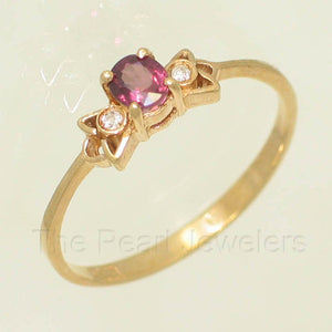 3201012-14k-Yellow-Solid-Gold-Genuine-Diamonds-Natural-Red-Oval-Ruby-Ring