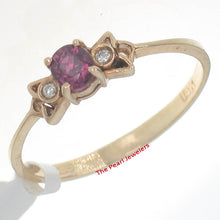 Load image into Gallery viewer, 3201012-14k-Yellow-Solid-Gold-Genuine-Diamonds-Natural-Red-Oval-Ruby-Ring