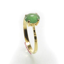 Load image into Gallery viewer, 3201023-14k-Yellow-Solid-Gold-Genuine-Natural-Green-Oval-Emerald-Solitaire-Ring